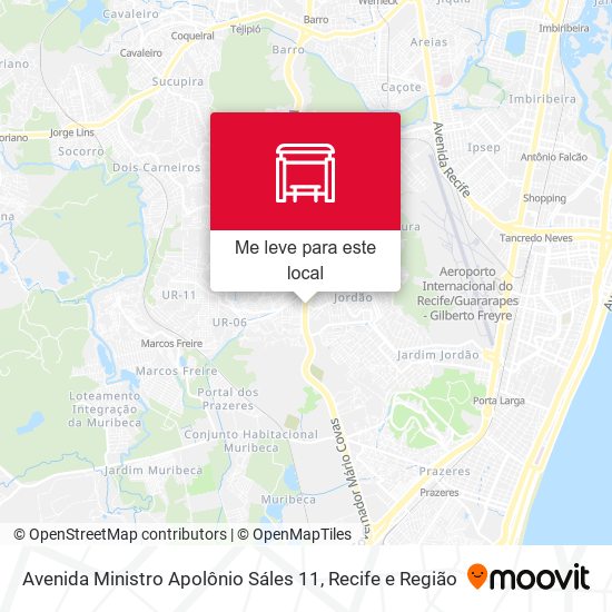 Avenida Ministro Apolônio Sáles 11 mapa