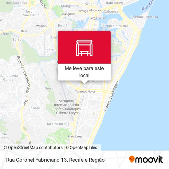 Rua Coronel Fabriciano 13 mapa