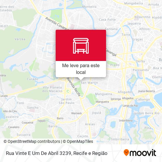 Rua Vinte E Um De Abril 3239 mapa
