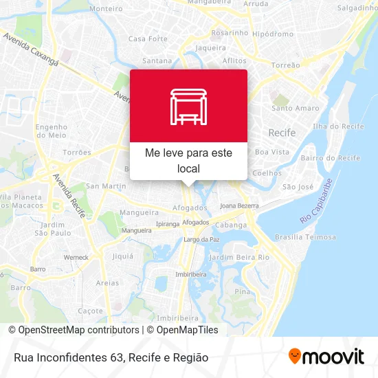 Rua Inconfidentes 63 mapa