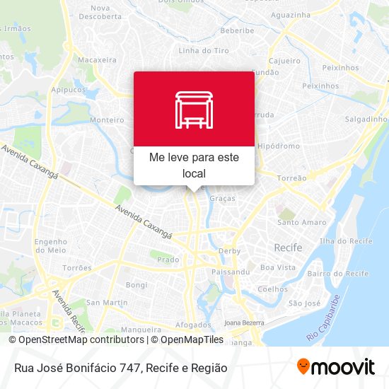 Rua José Bonifácio 747 mapa