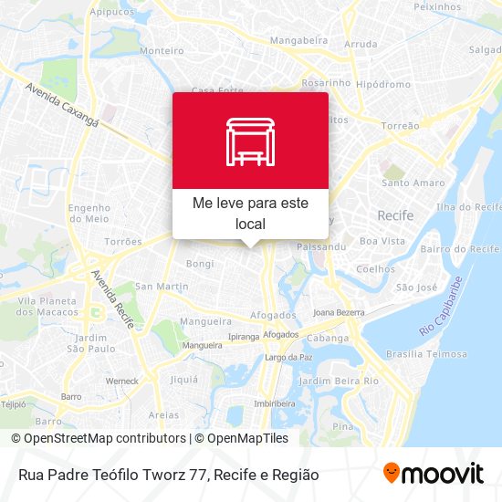 Rua Padre Teófilo Tworz 77 mapa