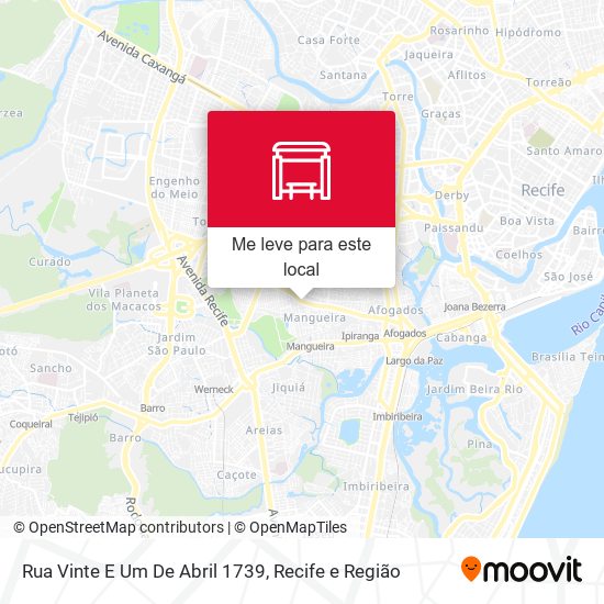 Rua Vinte E Um De Abril 1739 mapa