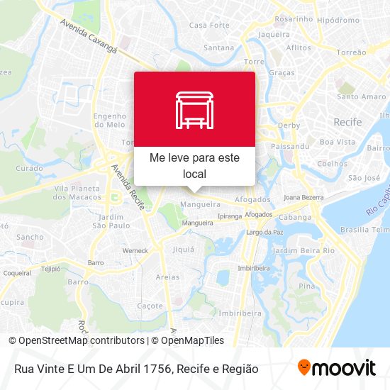 Rua Vinte E Um De Abril 1756 mapa