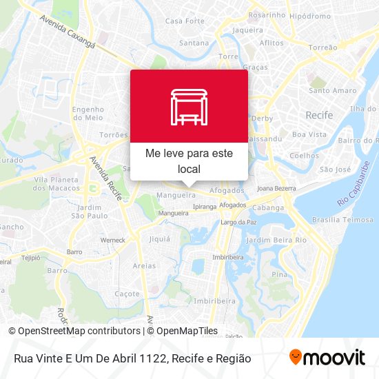 Rua Vinte E Um De Abril 1122 mapa