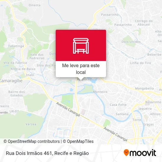 Rua Dois Irmãos 461 mapa