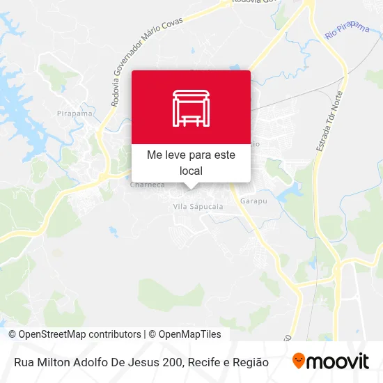 Rua Milton Adolfo De Jesus 200 mapa