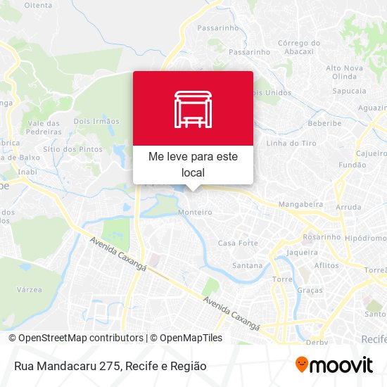 Rua Mandacaru 275 mapa