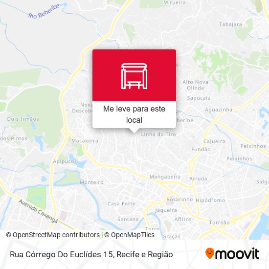 Rua Córrego Do Euclídes 15 mapa
