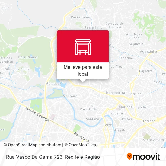 Rua Vasco Da Gama 723 mapa