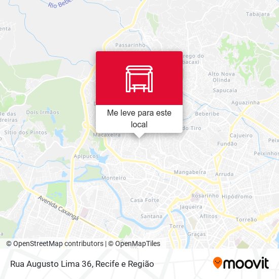 Rua Augusto Lima 36 mapa