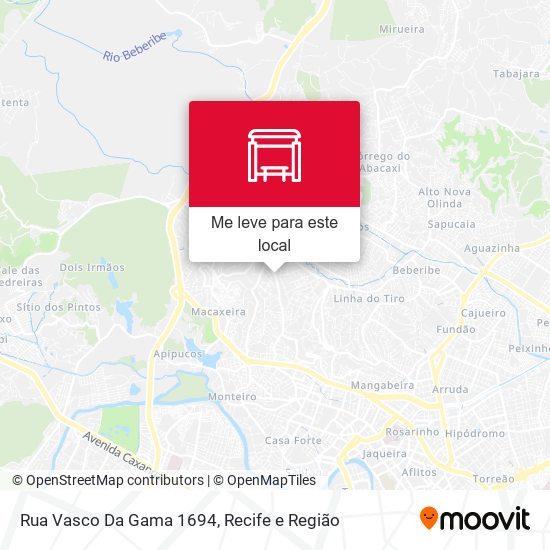 Rua Vasco Da Gama 1694 mapa