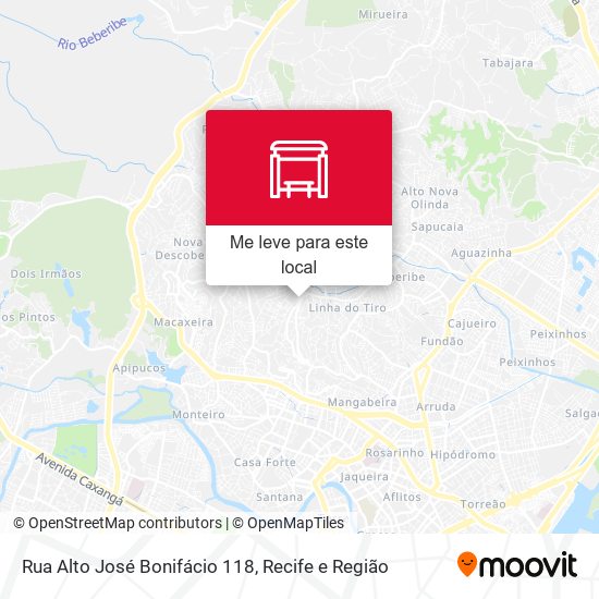 Rua Alto José Bonifácio 118 mapa