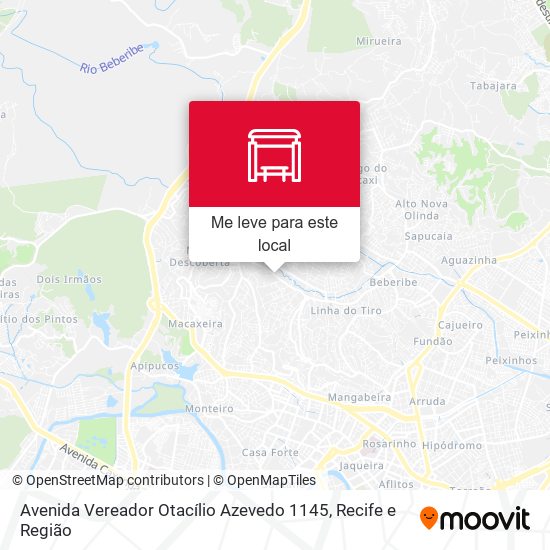 Avenida Vereador Otacílio Azevedo 1145 mapa