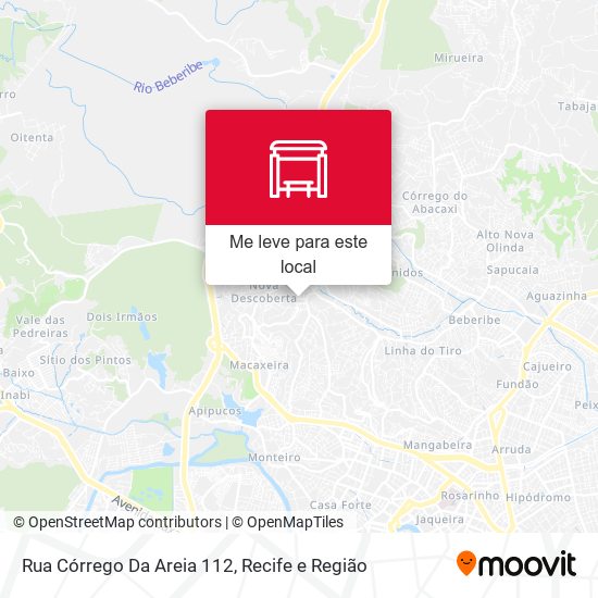 Rua Córrego Da Areia 112 mapa
