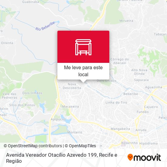 Avenida Vereador Otacílio Azevedo 199 mapa