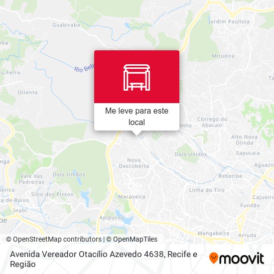 Avenida Vereador Otacílio Azevedo 4638 mapa
