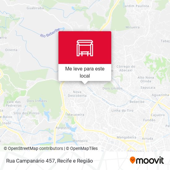 Rua Campanário 457 mapa