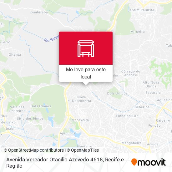 Avenida Vereador Otacílio Azevedo 4618 mapa