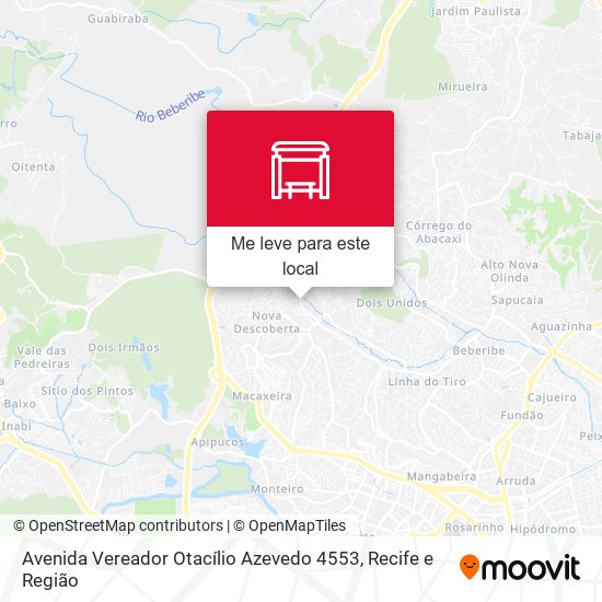 Avenida Vereador Otacílio Azevedo 4553 mapa