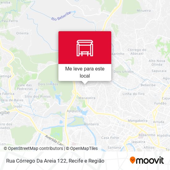 Rua Córrego Da Areia 122 mapa