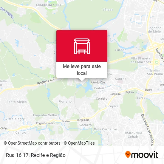 Rua 16 17 mapa