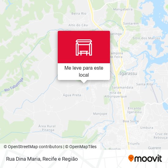 Rua Dina Maria mapa