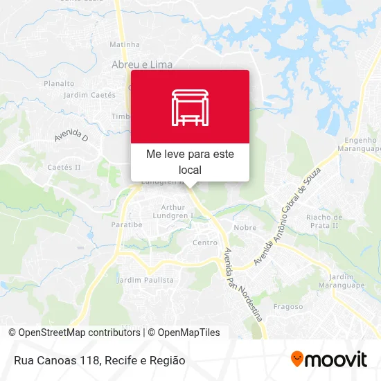 Rua Canoas 118 mapa