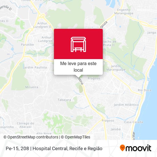Pe-15, 208 | Hospital Central mapa