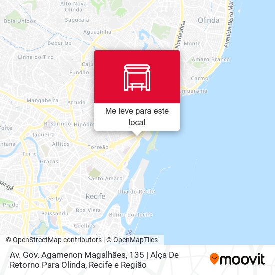 Av. Gov. Agamenon Magalhães, 135 | Alça De Retorno Para Olinda mapa