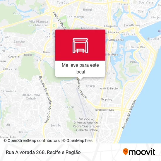 Rua Alvorada 268 mapa