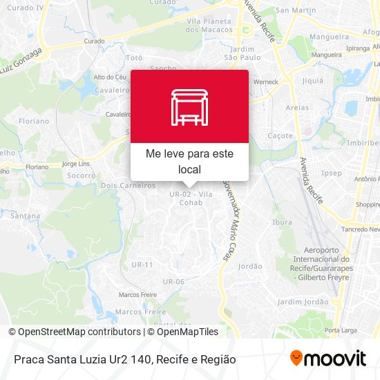 Praca Santa Luzia Ur2 140 mapa