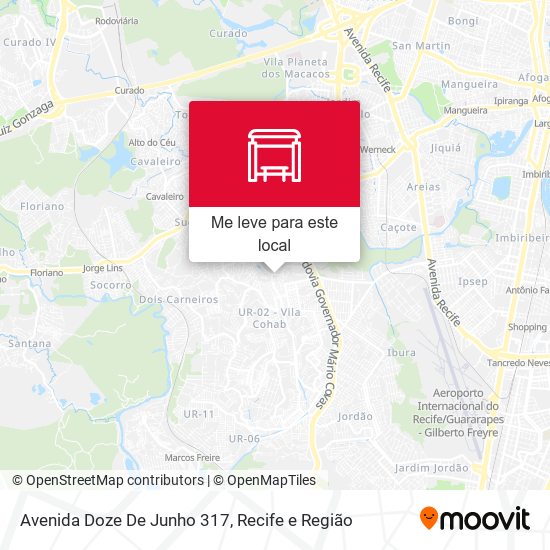 Avenida Doze De Junho 317 mapa