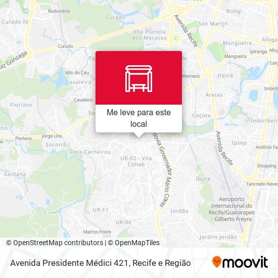 Avenida Presidente Médici 421 mapa