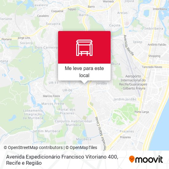 Avenida Expedicionário Francisco Vitoriano 400 mapa