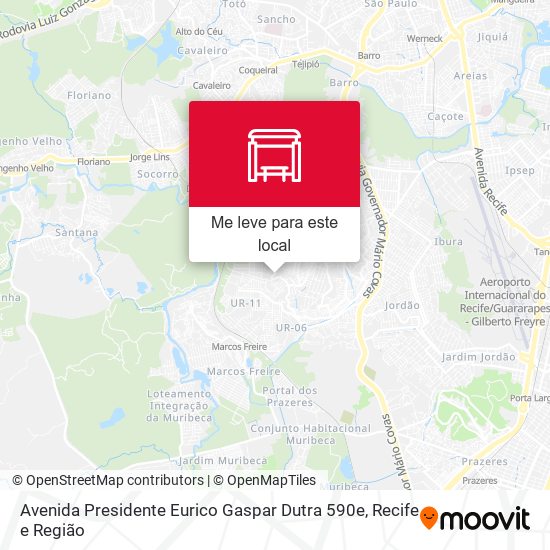 Avenida Presidente Eurico Gaspar Dutra 590e mapa