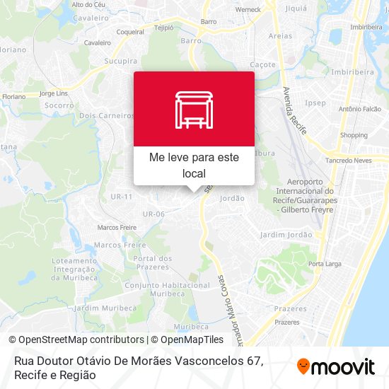 Rua Doutor Otávio De Morães Vasconcelos 67 mapa