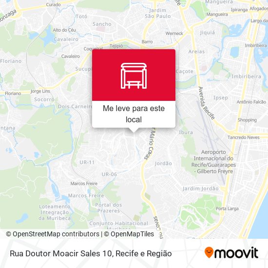 Rua Doutor Moacir Sales 10 mapa