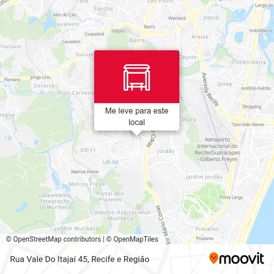 Rua Vale Do Itajaí 45 mapa