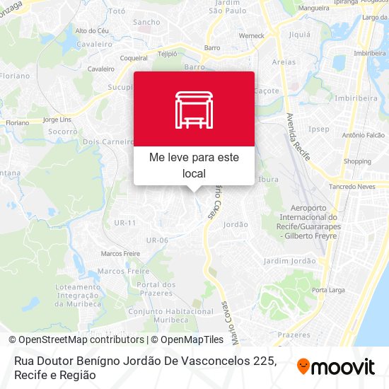Rua Doutor Benígno Jordão De Vasconcelos 225 mapa