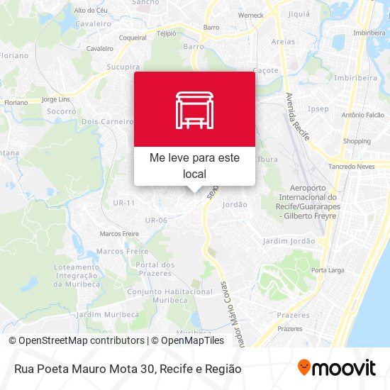 Rua Poeta Mauro Mota 30 mapa