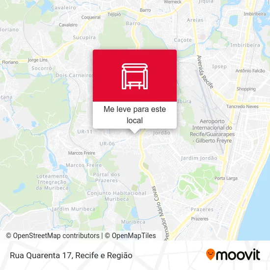 Rua Quarenta 17 mapa