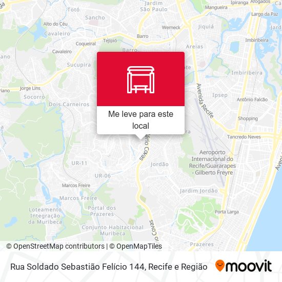 Rua Soldado Sebastião Felício 144 mapa