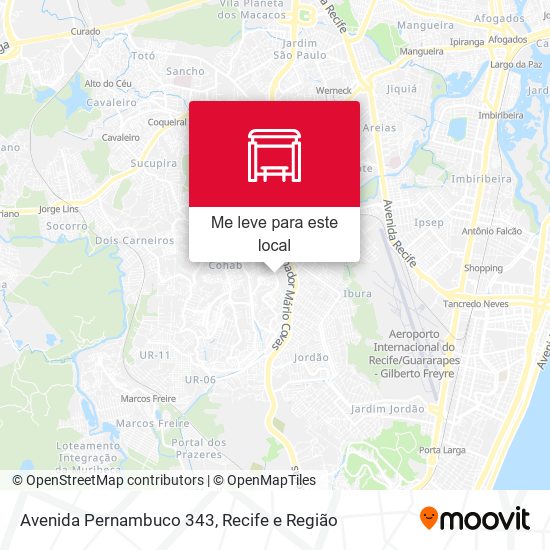 Avenida Pernambuco 343 mapa