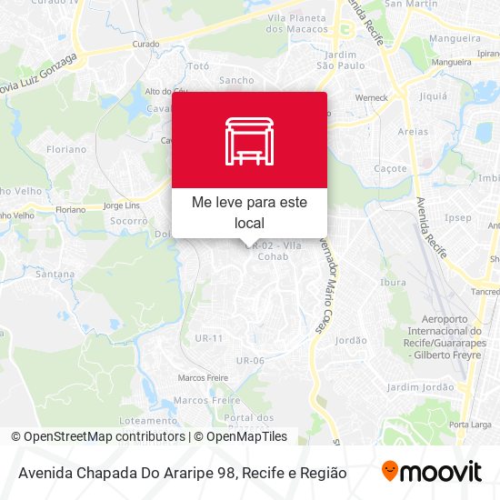 Avenida Chapada Do Araripe 98 mapa