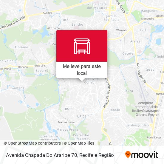 Avenida Chapada Do Araripe 70 mapa