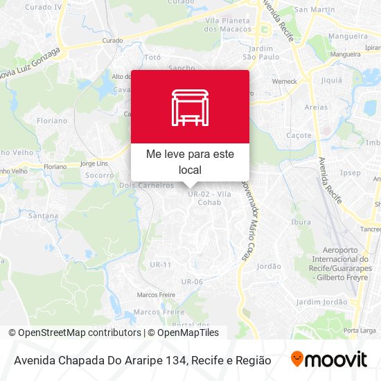 Avenida Chapada Do Araripe 134 mapa