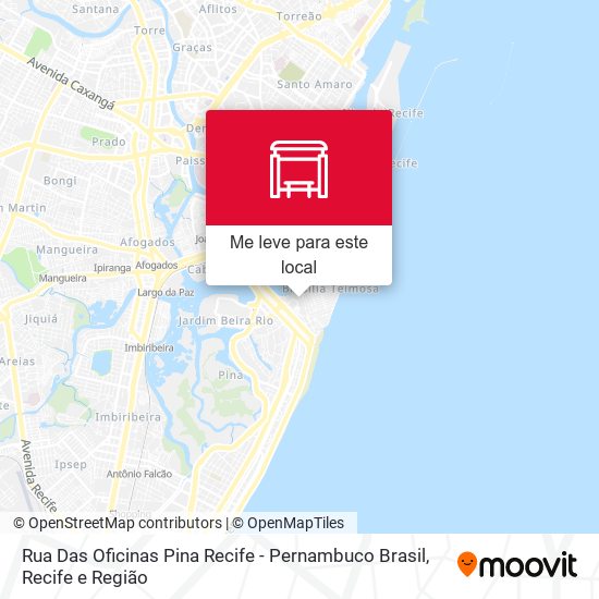Rua Das Oficinas Pina Recife - Pernambuco Brasil mapa