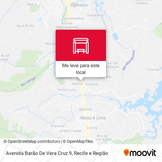 Avenida Barão De Vera Cruz 9 mapa