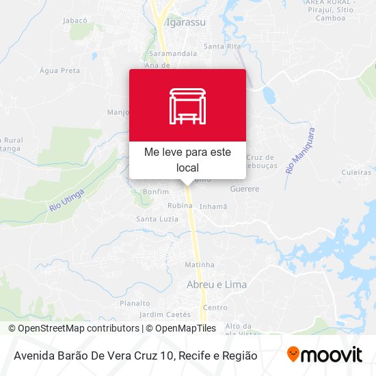 Avenida Barão De Vera Cruz 10 mapa